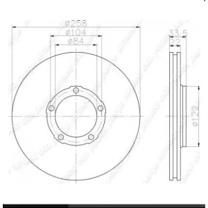 FREN DISKI MUTSUBISHI L200 L300 MITMB407030