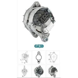ALT DINAMO 12V 55A MAKO TIPI TOFAS DOGAN SAHIN FIAT TRAKTOR STEYR IVECO 50 NC DEUTZ CASE SAME