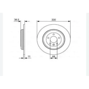 FREN DISKI ARKA FORD EDGE 2.0 3.5 4×4 EXPLORER 360mm 8G1Z-2C026-B