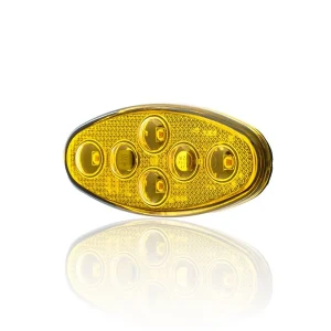 12V 24V 4 LEDLİ SARI ELIPS 160 FLAS DK. 3M BANTLI MONTAJ SU GECIRMEZ