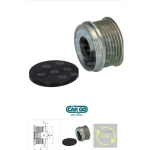 ALT RULMANLI KASNAK BMW OPEL CHEVROLET DIZEL 6 Kanal F-239808 F-563248 F-570802 VALEO 535020310
