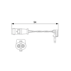 FREN BALATA FİŞİ ÖN MERCEDES C SERI W203 W220 W211 00-07