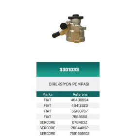DİREKSİYON POMPASI HİDROLİK 131 1.6 16V.BRAVA 1.6 16 V 95-01.BRAVO 1.6 16V 95-01.DUCATO 1.9/2.0 94--.PALIO M17 1372 SPI 97-02.PUNTO 1.4/1.6 93-00 .DOĞAN SLX HİDROLİK.TEMPRA 1.4/1.6 90-960.TIPO 1.1/1.4/1.6 88-95 HATTAT-HEMA