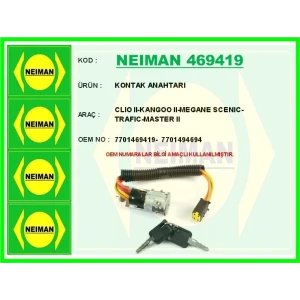 KONTAK ANAHTARI CLIO II-KANGOO II-MEGANE SCENIC-TRAFIC-MASTER II