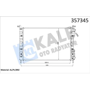 RADYATÖR PALİO 1.6 16V (MUSURLU)