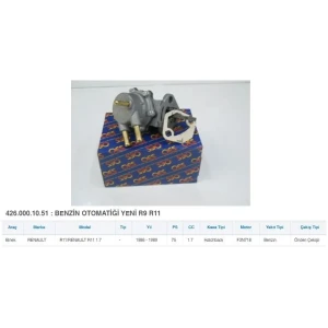 BENZIN OTOMATIGI 3 TÜPLÜ R9 EM