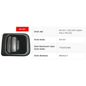 KAPI DIŞ AÇMA KOLU ÖN SOL MASTER / MOVANO II