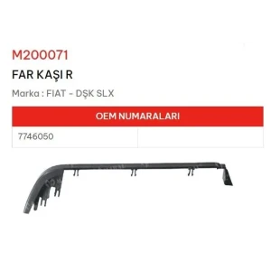 FAR ALT ÇITASI SAĞ DK-SLX YM DOGAN KARTAL