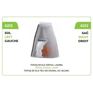 ÖN SİNYAL LAMBASI BEYAZ SOL 93 DOĞAN SLX -KARTAL-SLX-