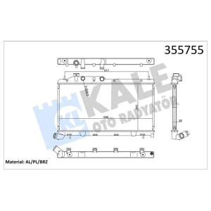 RADYATOR SUBARU FORESTER IMPREZA LEGACY IV 2.0TU RBO DİZEL 08<11 (AT/MT) 340×688X26