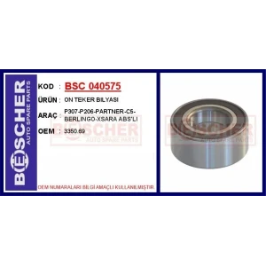 ON TEKER BILYASI P307-P206-PARTNER-C5-BERLINGO-XSARA ABS'LI