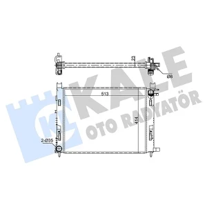 RADYATÖR [BRAZING VERSİYONU KL128000] RENAULT MEGANE I (BA0/1) 1.4İ 16V 96<03 (MT) [MEKANİK] [585X398X34] AL/MKNK KL 128000'İN MEKANİK VERSİYONU.