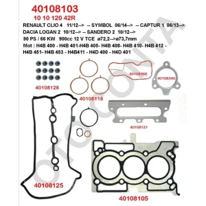 ÜST TAKIM CONTA RENAULT CLİO 4 900CC 12 V TCE H4B 400 - 408 - 410