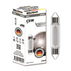 AMPUL 24V C5W SOFİT ORTA BOY 5 SV8.5-8 GARANTİSİ YOKTUR