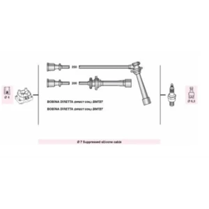 BUJI KABLOSU SEPHIA II SHUMA CLARUS SPECTRA CARENS (AKI019)