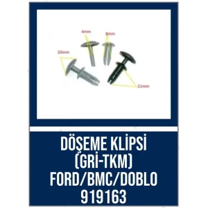 DÖŞEME KLİPSİ(GRİ-TKM) FORDBMC