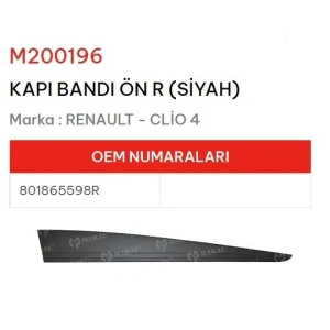 KAPI BANDI ÖN SAĞ CLIO IV