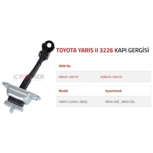 KAPI GERGİSİ YARIS II ARKA 2003-2005