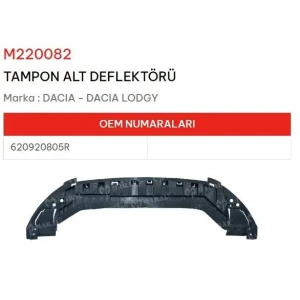 TAMPON ALT DEFLEKTÖRÜ DACIA LODGY