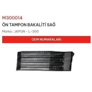 ÖN TAMPON BAKALİTİ SAĞ L-300