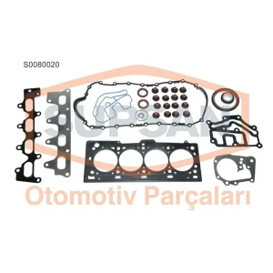 MOTOR TAKIM CONTA RENAULT MEGANE 1.4 - 1.6 16V (EN G. K4M-K4J) KEÇELİ VE SUPAP LASTİKLİ