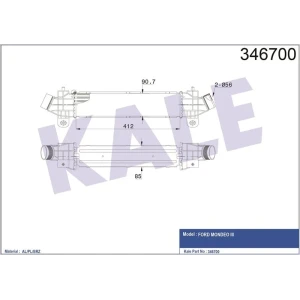 INTERCOOLER TURBO RADYATÖRÜ MONDEO III