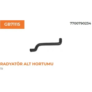 RADYATÖR ALT HORTUMU RENAULT RN19-D 1,4 7700790234