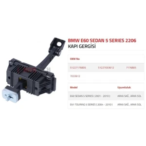 KAPI GERGİSİ E60-E61 ARKA 2002-2010