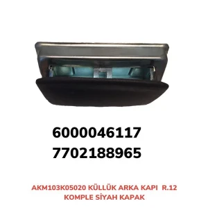 KÜLLÜK ARKA KOMPLE R12 SİYAH KAPAK R12