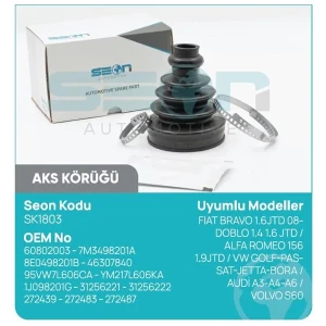 AKS KÖRÜĞÜ İÇ FİAT: BRAVO 1.6JTD 08- DOBLO 1.4 1.6 JTD ALFA ROMEO:156 1.9JTD VW GOLF-PASSAT-JETTA-BORA AUDİ: A3-A4-A6 VOLVO: S60 SEAT LANCİA DELTA III FORD GALAXY