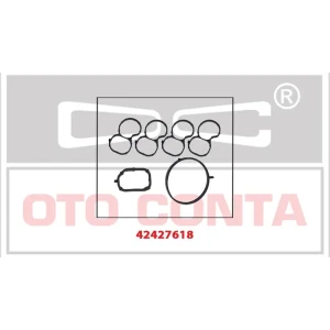 MANIFOLD CONTASI EMME DOBLO JTD 1.600CC 16V LINEA DOBLO JTD 1.600CC 16V EMME MANIFOLT LASTIK TAKIM 198 A2.000-263 A3 000 71754211