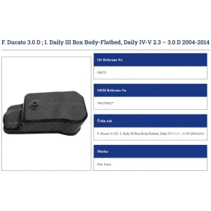 YAĞ KARTERİ FİAT DUCATO BOXER JUMPER 3.0 Daily IV-V 2.3