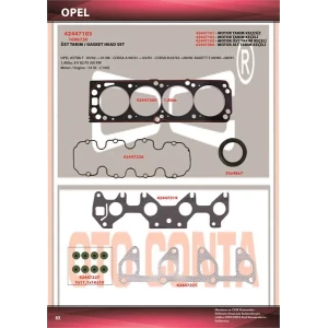 MOTOR TAKIM CONTA ÜST ASTRA F CORSA A B 1.4 8V ASTRA F CORSA A B COMBO ÜST TAKIM KEÇELI 14SE C14 SE MOTOR TAKIM CONTA ÜST ASTRA F CORSA A B 1.4 8V ASTRA F CORSA A B COMBO ÜST TAKIM KEÇELI 14SE C14 SE 1606730