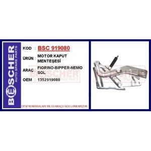 MOTOR KAPUT MENTEŞESİ FIORINO-BIPPER-NEMO SOL