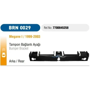 TAMPON BRAKETİ ARKA MEGANE I 2000 SONRASI