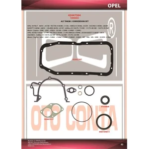 MOTOR TAKIM CONTA ALT KEÇELI OPEL ASRTA VECTRA ASCONA KADET 8V