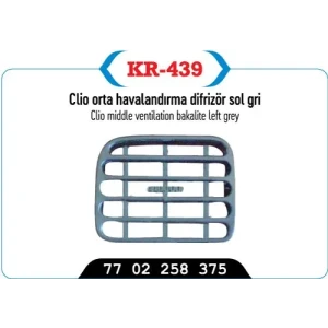 ORTA HAVALANDIRMA DIFRIZORU SOL GRİ CLIO