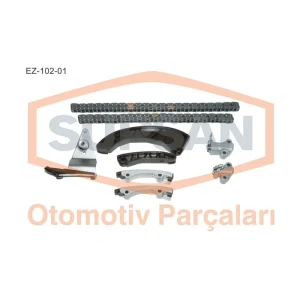 ZİNCİR SETİ HYUNDAİ ACCENT ERA - GETZ 1.5 CRDİ 16V ENG.(D4FA) BİR ÖNCEKİ 8 PARÇALIK SETE İLAVATEN PİMLİ TİP ÜST GERGİ EKLENDİ. (E.M.)
