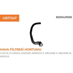 HAVA FİLTRESİ HORTUMU RENAULT KANGOO II 1,5 DCI 82