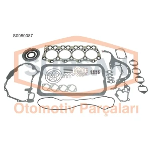 MOTOR TAKIM CONTA MİTSUBİSHİ CANTER ÇİFT TEKER FE4 49 KEÇELİ, SİLİNDİR KAPAK CONTALI