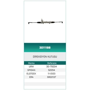 DİREKSİYON KUTUSU HİDROLİK SOL ROT BAŞLI ALBEA ESKİ NO 3011188 15001213