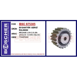 EKSANTRİK GERGİ RULMANI MEGANE-LGN 2.0i (99-)(KÜÇÜK AVARE DİŞLİSİ)