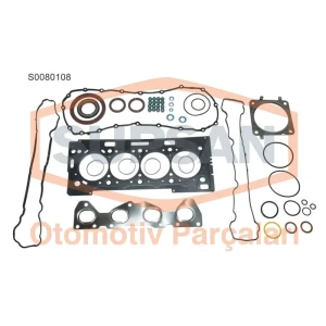 MOTOR TAKIM CONTA PEUGEOT 206-307-PARTNER 1.6 16V (ENG. TU5JP4) KEÇELİ VE SUPAP LASTİKLİ