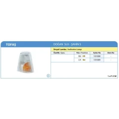 SİNYAL LAMBASI SOL DOĞAN SLX-ŞAHİN S