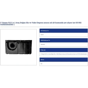 BENZİN DEPOSU EKOLOJİK FİAT M131 DKS SLX İE