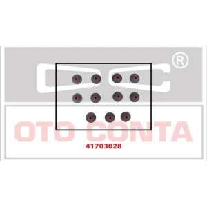 5×9X24.2×14MM SUBAP KEÇESİ TAKIM 12 ADET HMY(EB2M