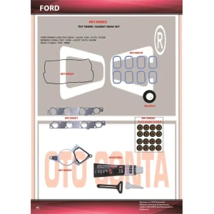 FORD TRANSIT-MONDEO 2.00 TDCI ÜST TAKIM CONTA KEÇELİ SUBAP LASTİKLİ SİLİNDİR KAPAK CONTASIZ FIFA-FMBA