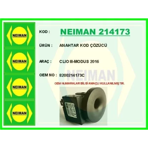 ANAHTAR KOD ÇÖZÜCÜ CLIO III-MODUS 2016