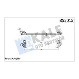 TURBO RADYATÖRÜ FORD C-MAX / C-MAX II / GRAND C-MAX / FOCUS C-MAX / FOCUS II / FOCUS III / KUGA II - MAZDA 3 (344965 İLE AYNI ÜRÜN)