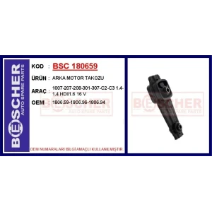 ARKA MOTOR TAKOZU 1007-207-208-301-307-C2-C3 1.4-1.4 HDI/1.6 16 V